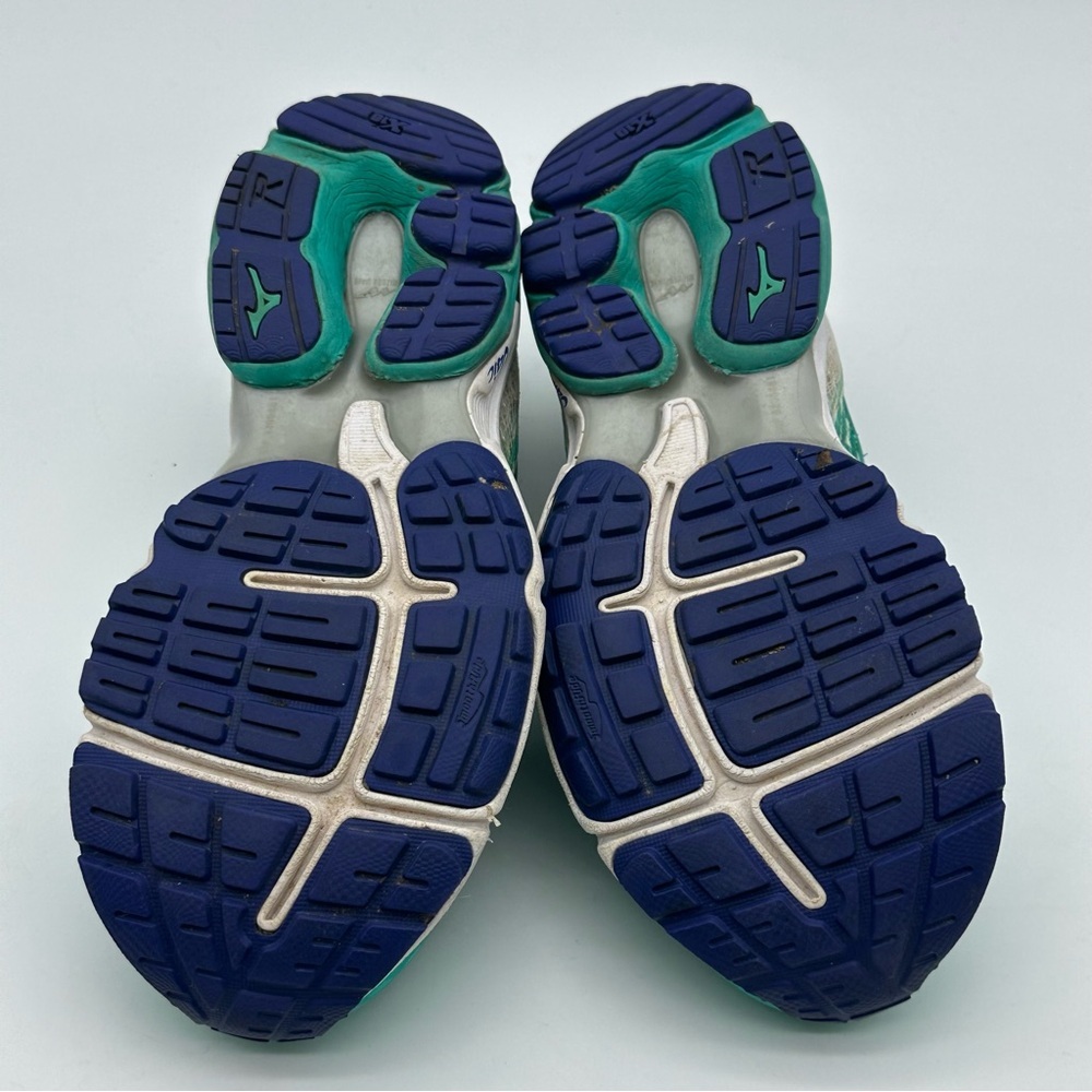 Mizuno Wave Rider Turquoise Mesh Running Shoes - Picture 7 of 9